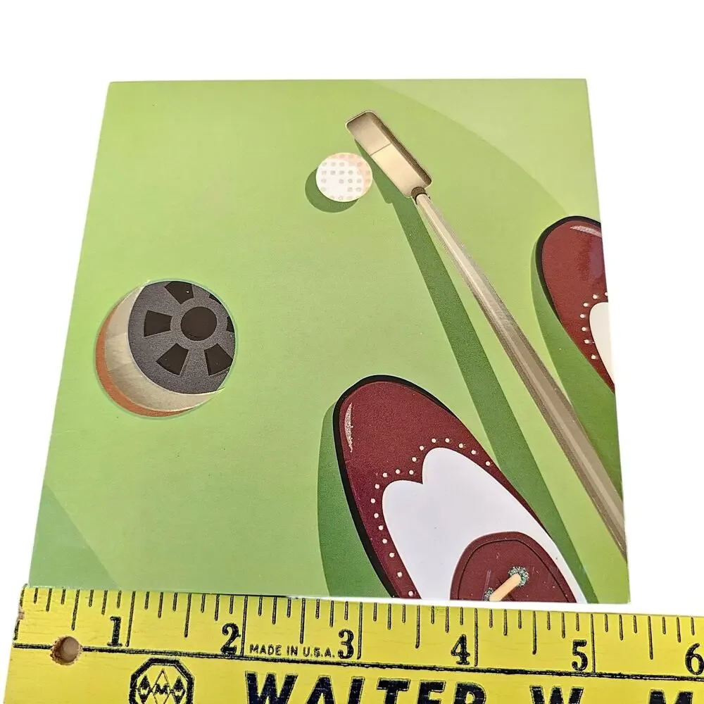 Golf Pop Up Greeting Card Father's Day Birthday Hole in One Mothers Day